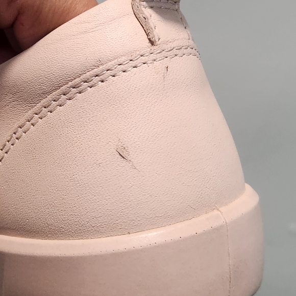 ECCO Soft8W Comfort Sneakers Women's Size 6 Pink Leather LaceUp Shoes Monochrome - Picture 9 of 13